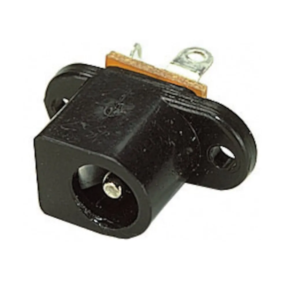 DC-kontakt för chassimontage 2,1 mm