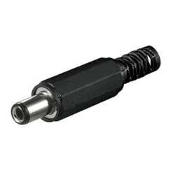 DC-kontakt med lödanslutning 5,5x2,5x9 mm