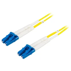 Deltaco Fiberoptisk kabel Duplex Singlemode LC-LC 1 m