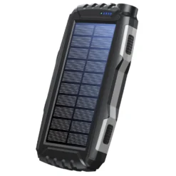 Denver Powerbank med solpanel och ficklampa 20 000 mAh
