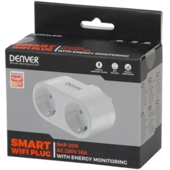 Denver Smart Grenuttag med energimätning 2 uttag