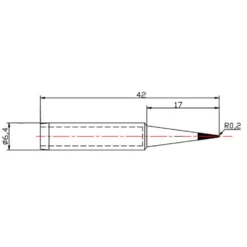 Dibotech Lödspets till 40570, 40745 och 40746 0,5 mm