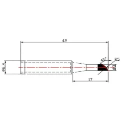 Dibotech Lödspets till 40570, 40745 och 40746 3,0 mm
