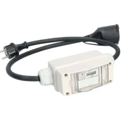 Digital elmätare på kabel Schuko
