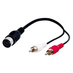 DIN till RCA-adapter 0,2 m
