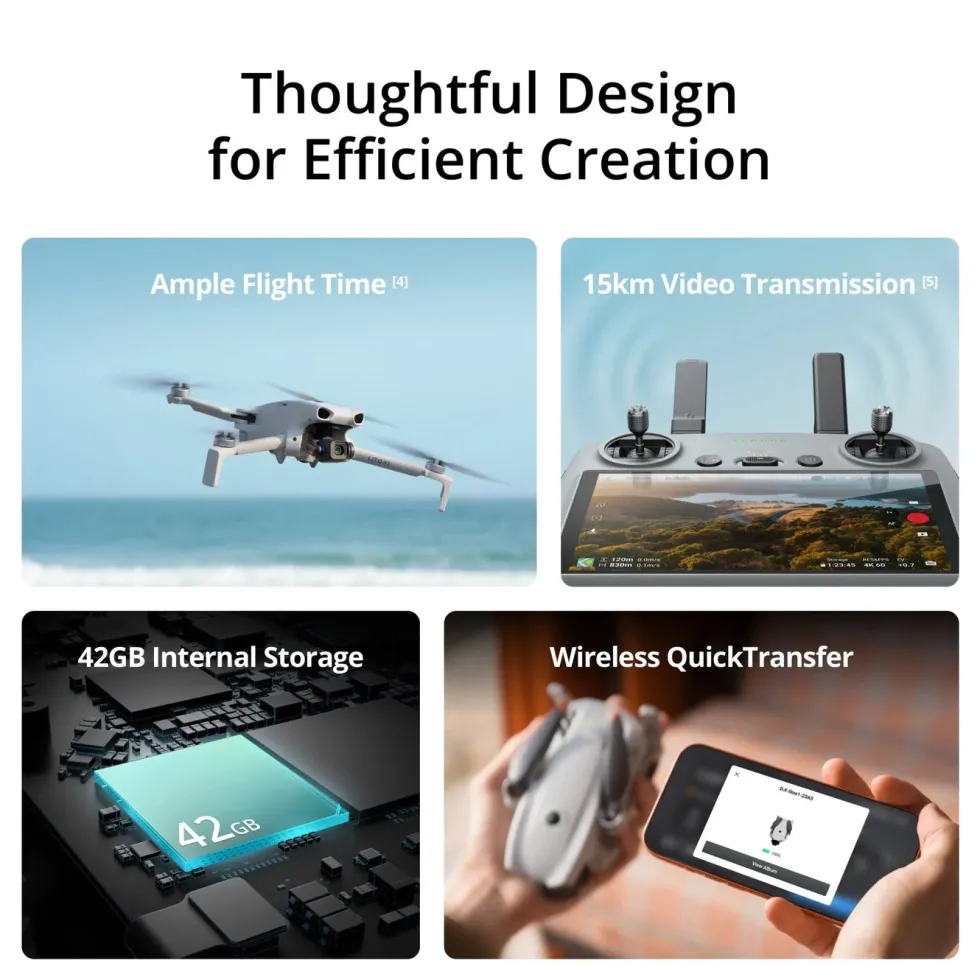 DJI Lito X1 kameradrönare med 4K HDR Grå