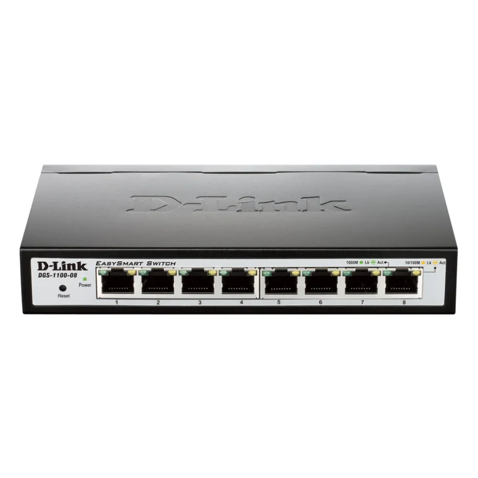 D-Link DGS-1100-08 Managerbar gigabitswitch 8 portar