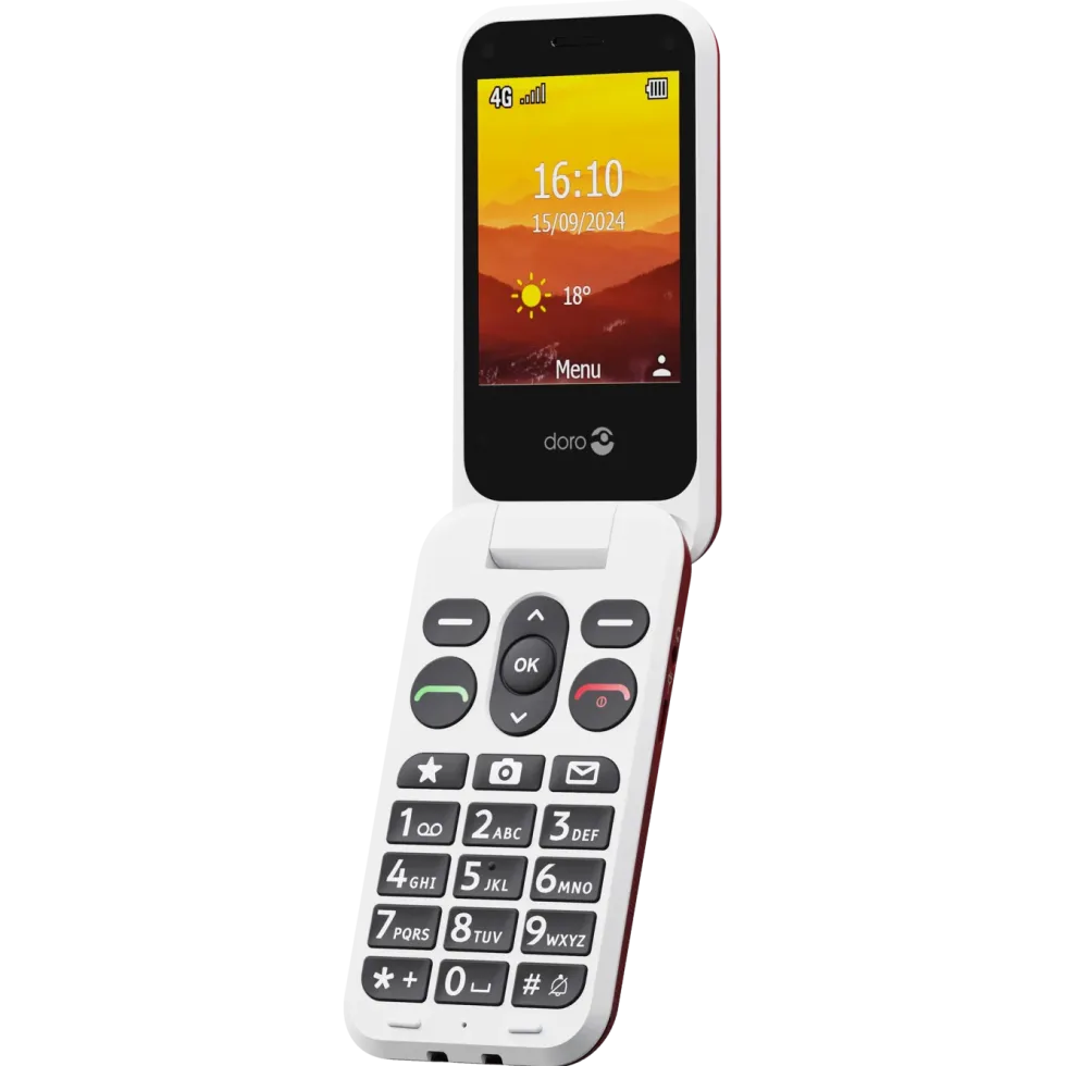 Doro Leva L31 mobiltelefon 4G Röd/vit