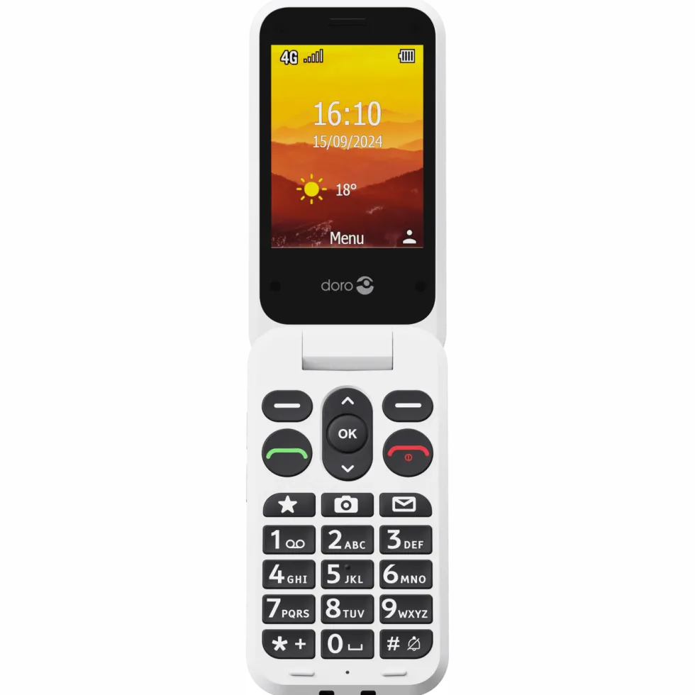 Doro Leva L31 mobiltelefon 4G Röd/vit
