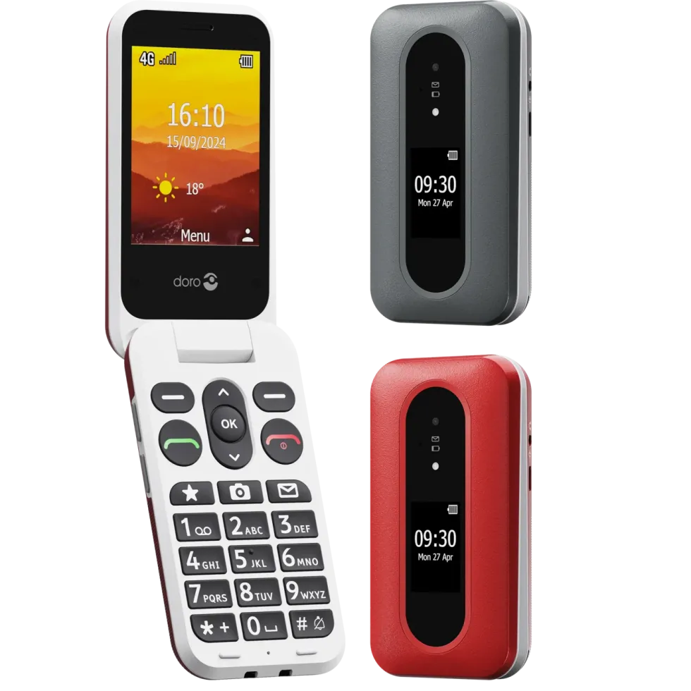 Doro Leva L31 mobiltelefon 4G Röd/vit