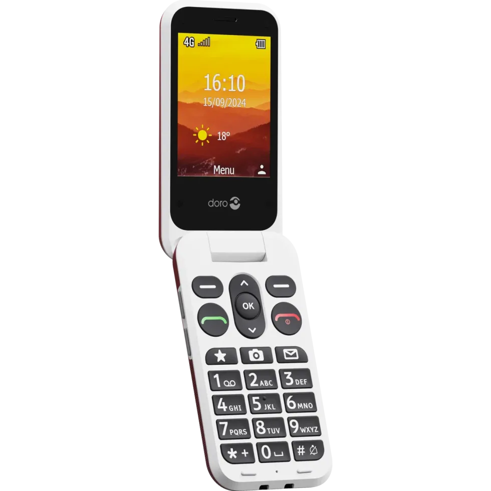 Doro Leva L31 mobiltelefon 4G Röd/vit