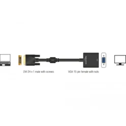 DVI-D till VGA-adapter