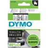 Dymo D1-märktejp 9 mm Vit