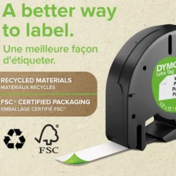Dymo Letratag Märktejp av papper 12 mm