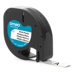 Dymo Letratag Märktejp av plast 12 mm Vit