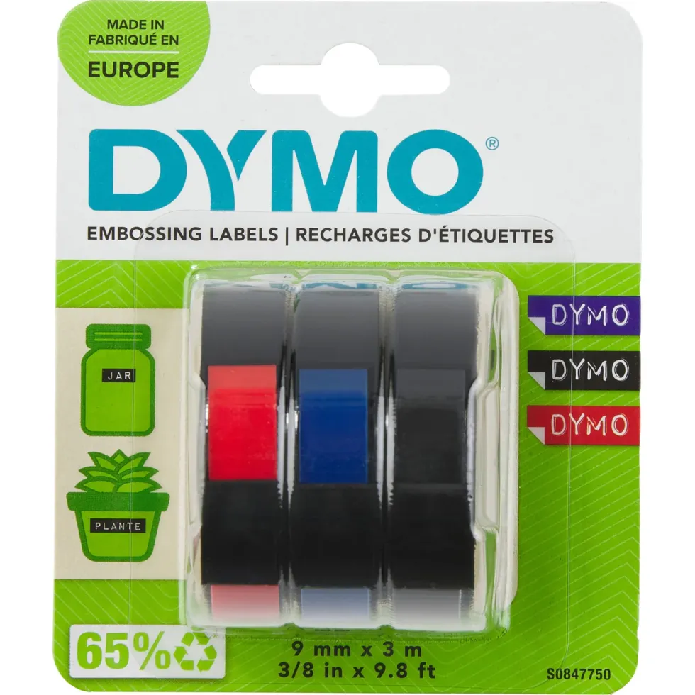 Dymo Präglingstejp för Omega 3-pack