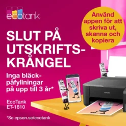 Epson EcoTank ET-1810 bläckstråleskrivare Svart