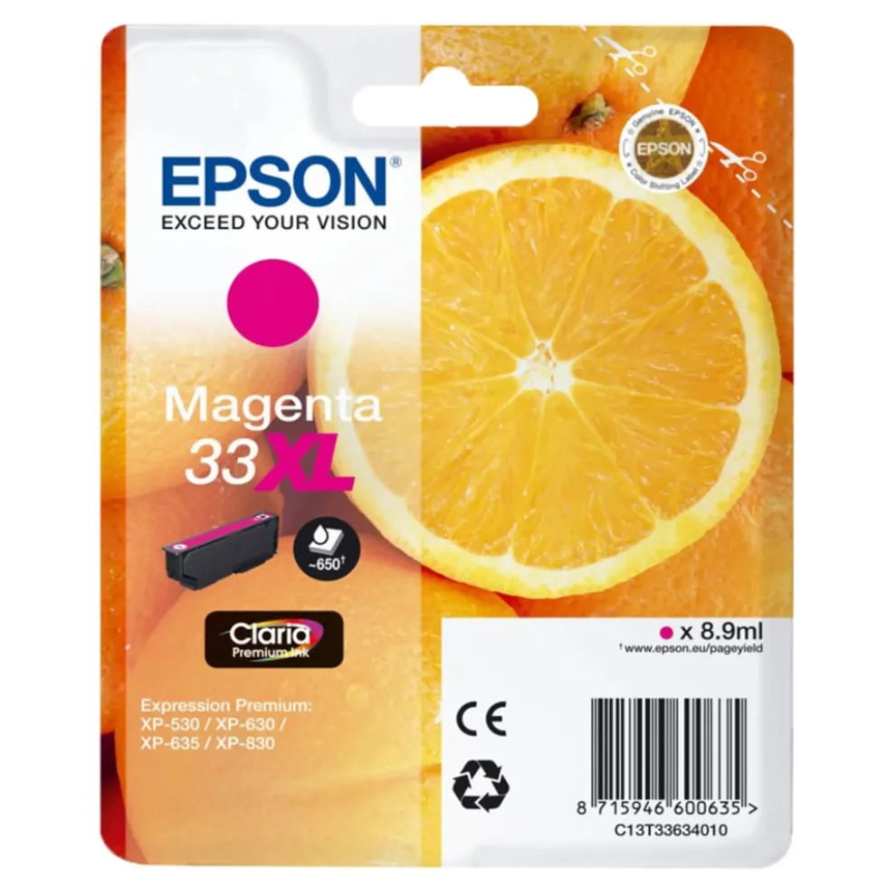 Epson T3363 Bläckpatron Magenta XL