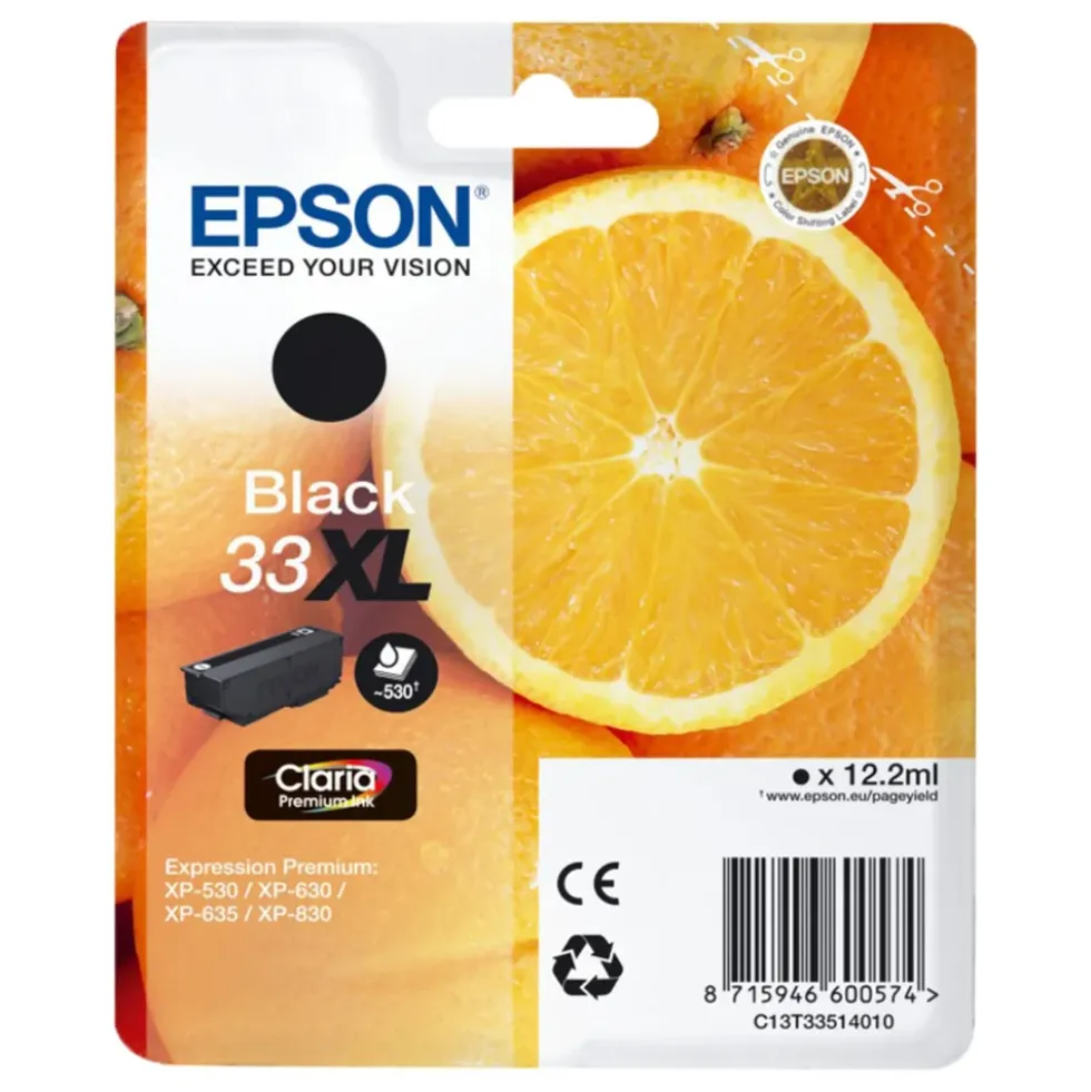 Epson T3351 Bläckpatron Svart XL
