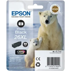 Epson T2631 XL Bläckpatron Fotosvart