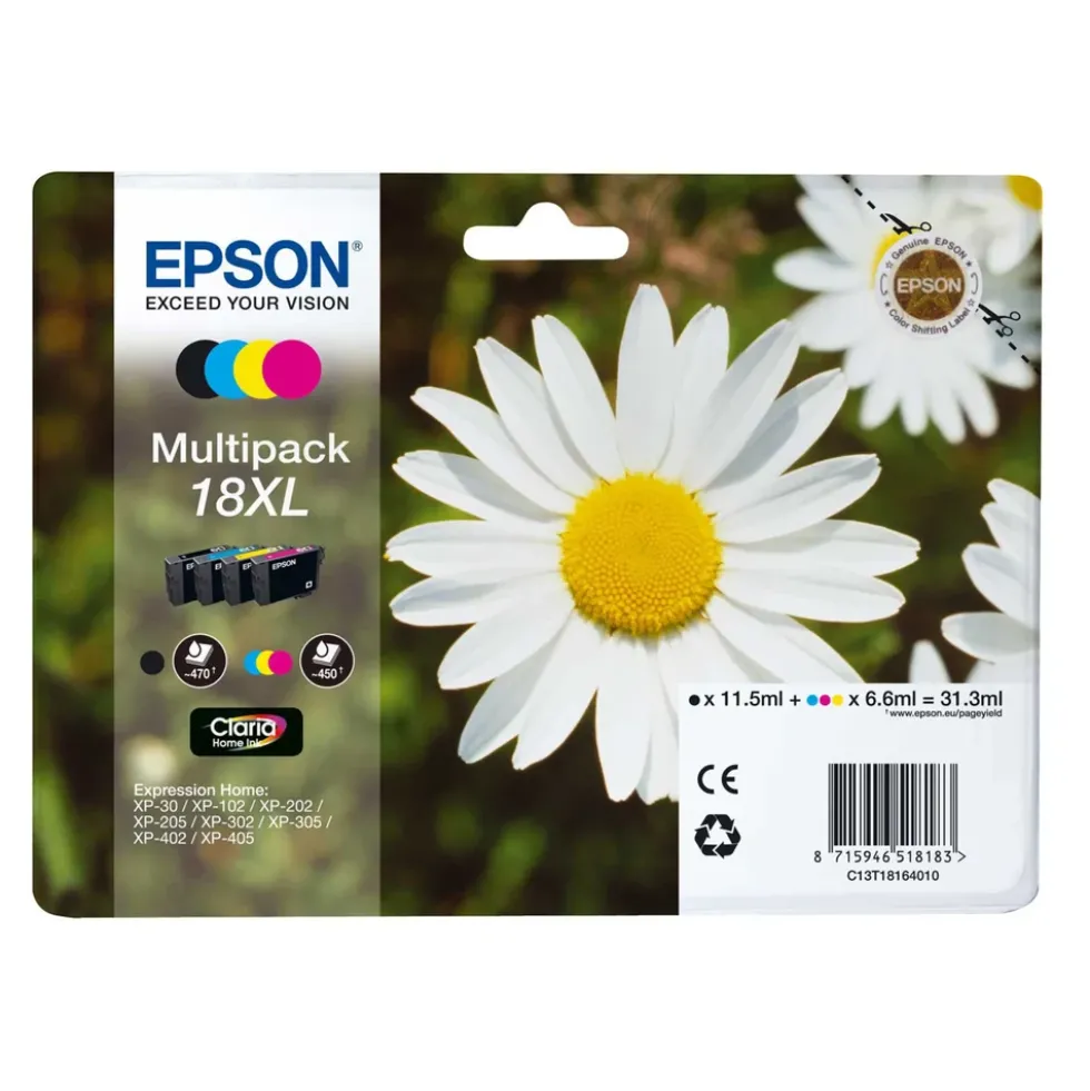 Epson T18XL Bläckpatron 4-pack