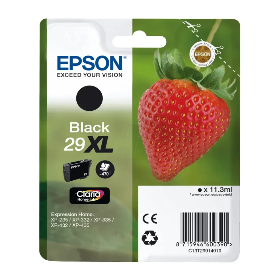 Epson T2991 XL Bläckpatron Svart
