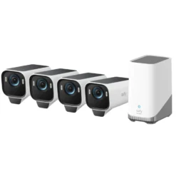 Eufy eufyCam S3 Pro Övervakningssystem med solpanel 4-pack