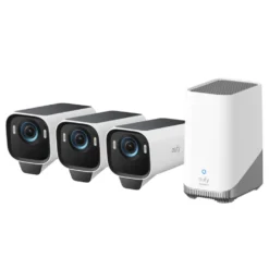 Eufy eufyCam S3 Pro Övervakningssystem med solpanel 3-pack