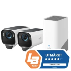 Eufy eufyCam S3 Pro Övervakningssystem med solpanel 3-pack