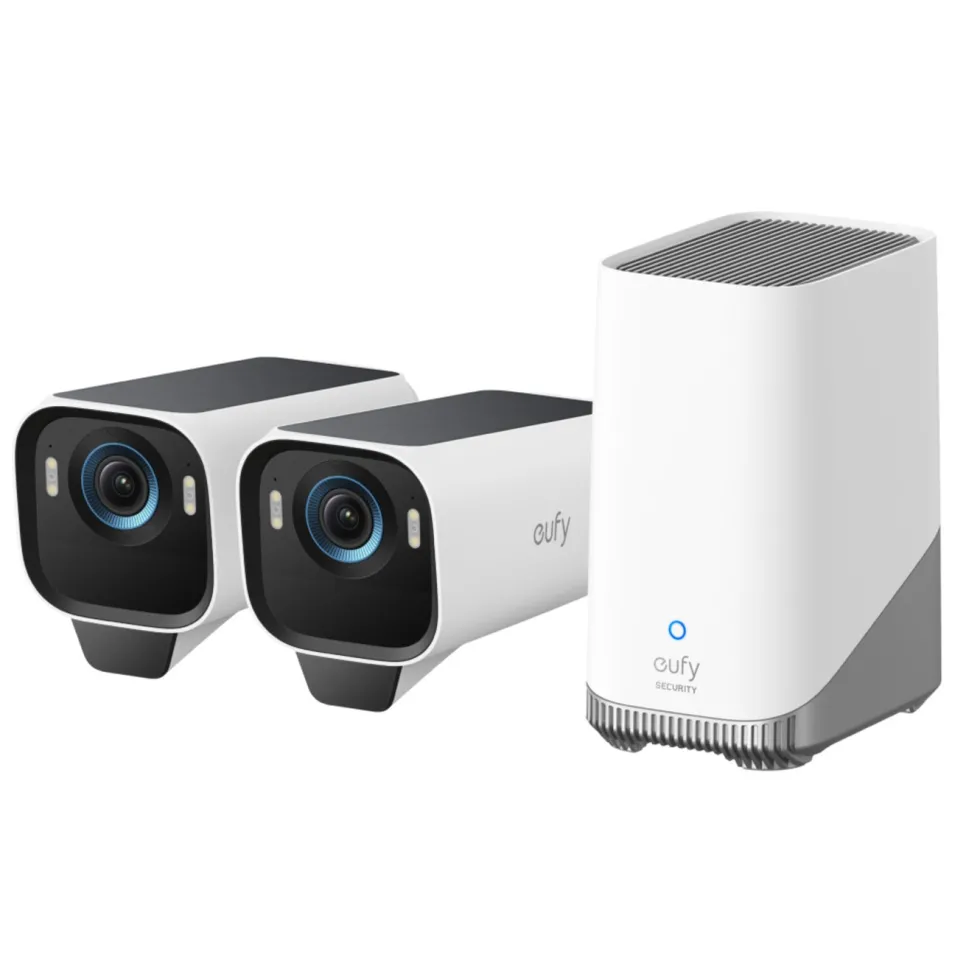 Eufy eufyCam S3 Pro Övervakningssystem med solpanel 2-pack
