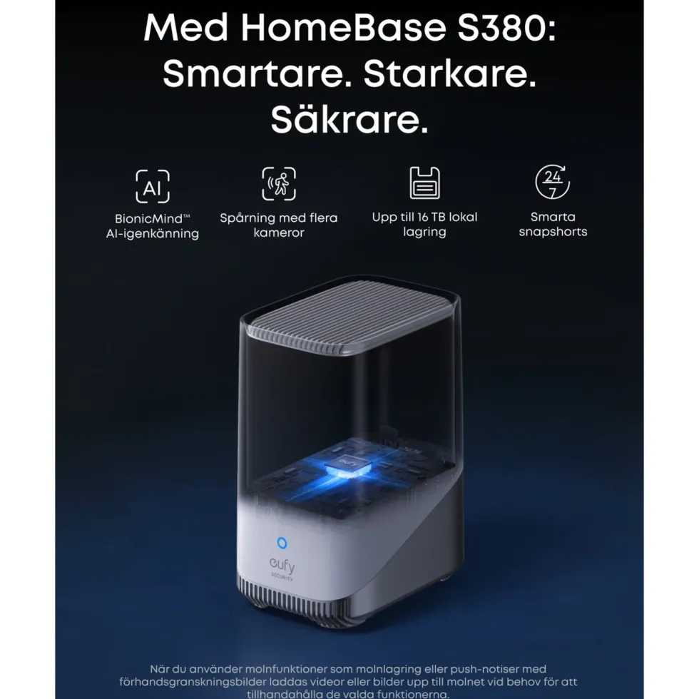 Eufy eufyCam S4 Solo 3-i-1 övervakningskamera med solpanel