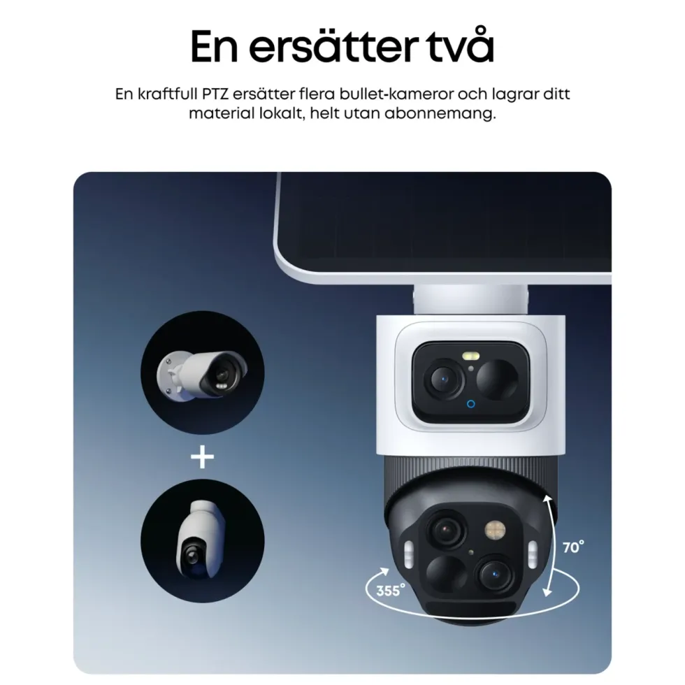 Eufy eufyCam S4 Övervakningssystem med solpanel 2-pack