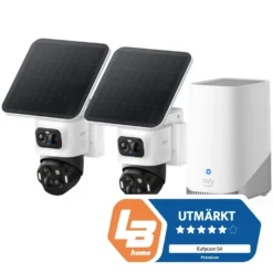 Eufy eufyCam S4 Övervakningssystem med solpanel 2-pack