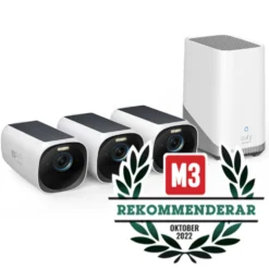 Eufy eufyCam 3 Övervakningssystem med solpanel 3-pack
