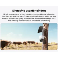 Eufy 4G LTE solcellsdriven övervakningskamera S330