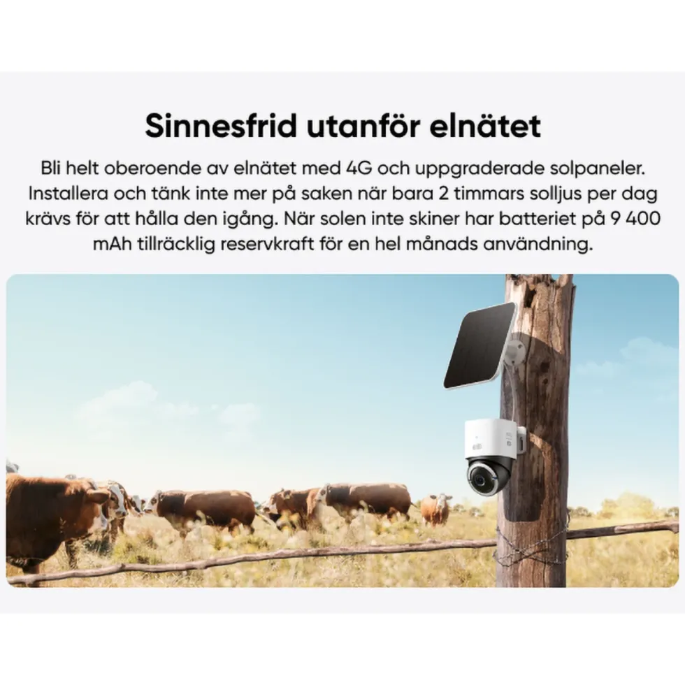 Eufy 4G LTE solcellsdriven övervakningskamera S330