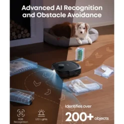 Eufy Omni E28 robotdammsugare med mopp och basstation Svart