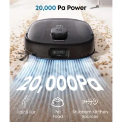 Eufy Omni E28 robotdammsugare med mopp och basstation Svart