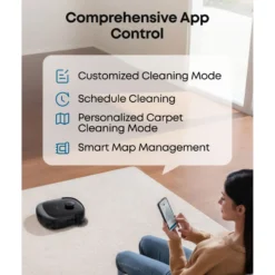 Eufy Omni E28 robotdammsugare med mopp och basstation Svart