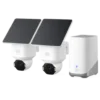 Eufy SoloCam E42 4K-övervakningskamera 2-pack med HomeBase S380