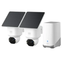 Eufy SoloCam E42 4K-övervakningskamera 2-pack med HomeBase S380