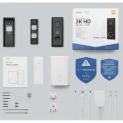 Eufy Video Doorbell 2K med basstation