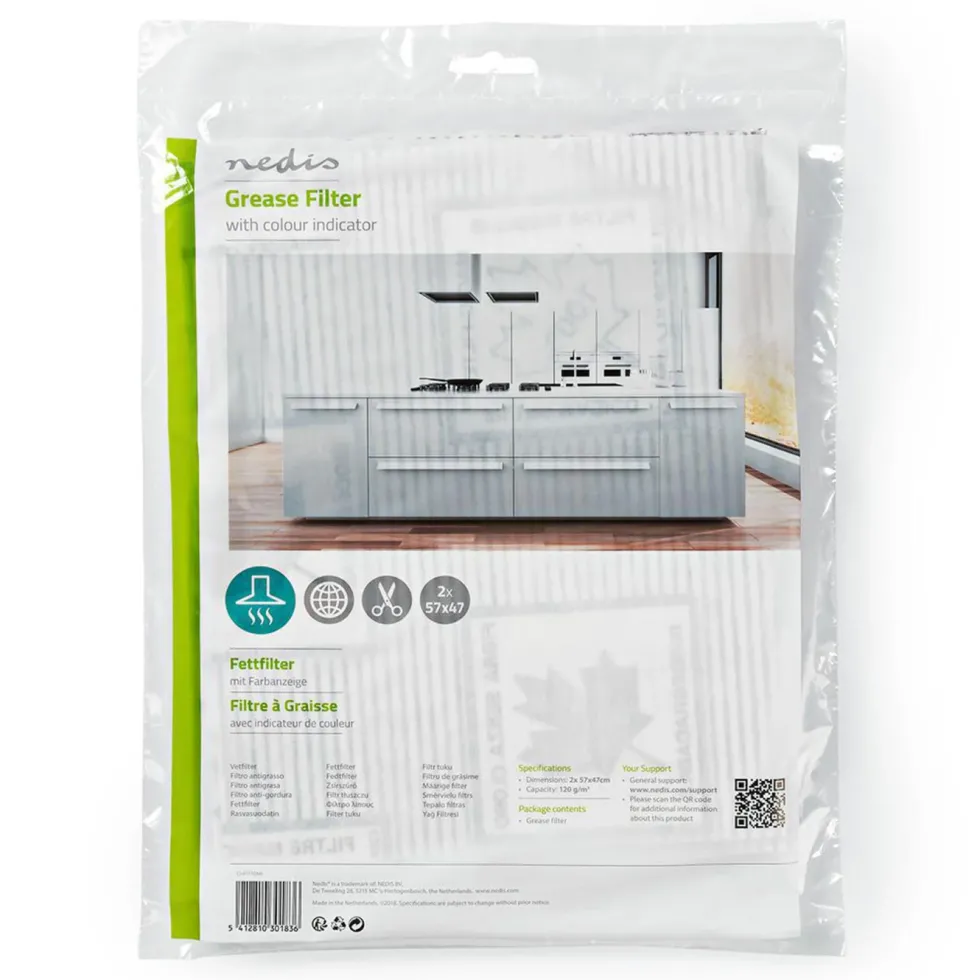 Fettfilter för köksfläkt 125 g/m²