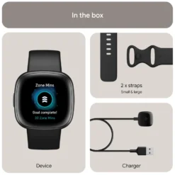 Fitbit Versa 4 Aktivitetsklocka Black/Graphite