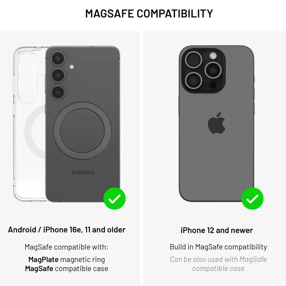 Fixed MagMate MagSafe sugkoppshållare med magnetfäste Svart