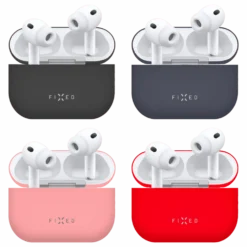 Fixed Silky Silikonfodral för Apple AirPods Pro 3 Svart
