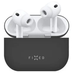 Fixed Silky Silikonfodral för Apple AirPods Pro 3 Svart