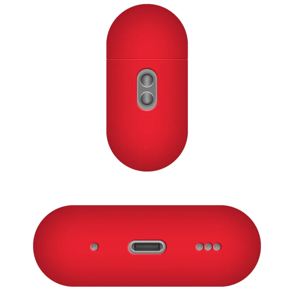 Fixed Silky Silikonfodral för Apple AirPods Pro 3 Röd