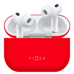 Fixed Silky Silikonfodral för Apple AirPods Pro 3 Röd