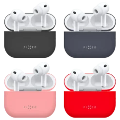 Fixed Silky Silikonfodral för Apple AirPods Pro 3 Rosa